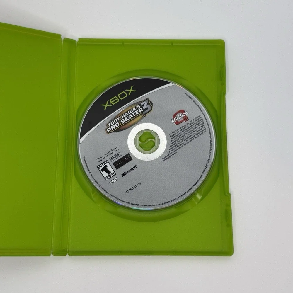 Tony Hawk's Pro Skater 3 (Microsoft Xbox, 2002) Case and Game Only Tested Works